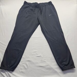 Nike Mens Therma-FIT Training Pants Black Tapered Graphic Joggers Large